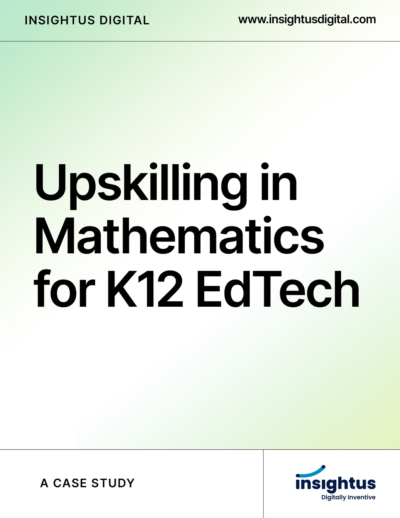 Upskilling in Mathematics for K12 EdTech