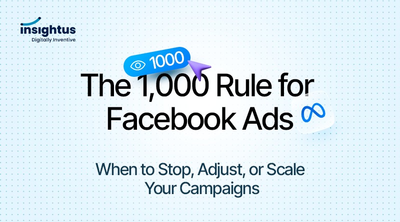 The 1,000 Rule for Facebook Ads: When to Stop, Adjust, or Scale Your Campaigns.